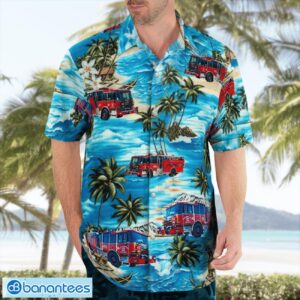 California City Fire Department Hawaiian Shirt Button Summer Shirt Product Photo 3
