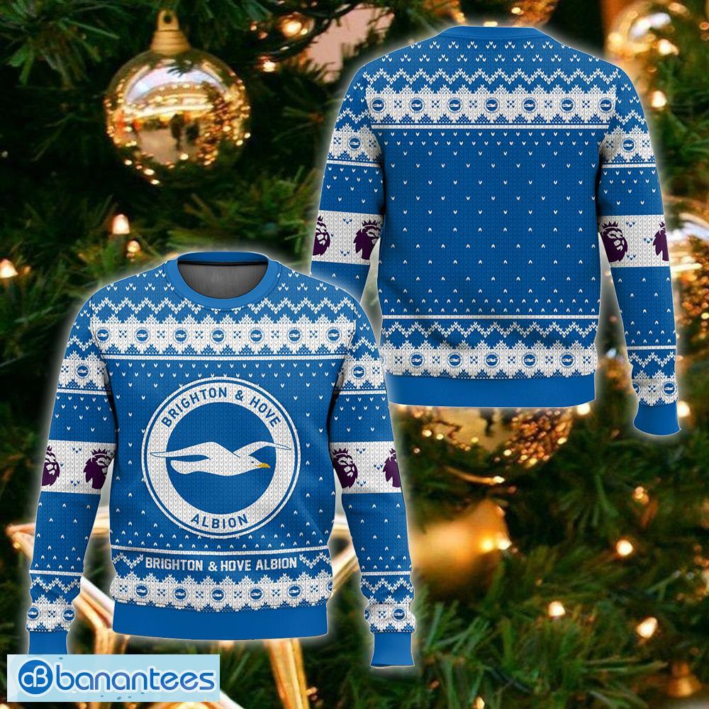 epl brighton hove albion knitted christmas sweater aop gift for men and women image EPL Brighton & Hove Albion Knitted Christmas Sweater AOP Gift For Men And Women - EPL Brighton & Hove Albion Christmas Sweater_ 1