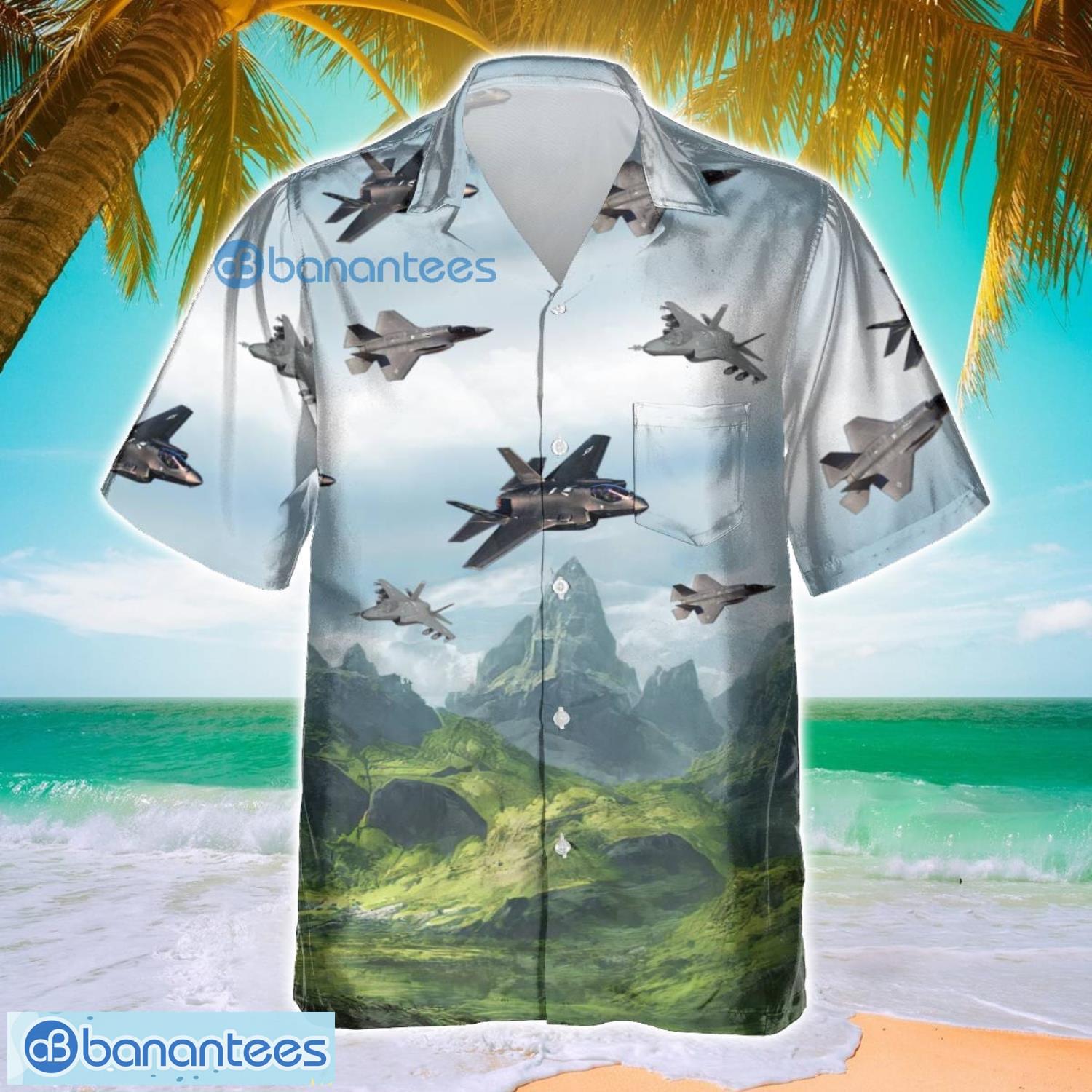 f 35 lightning ii f35 aircraft and mountain designs hawaiian shirt for men women image F-35 Lightning II F35 Aircraft And Mountain Designs Hawaiian Shirt For Men Women Product Photo 1