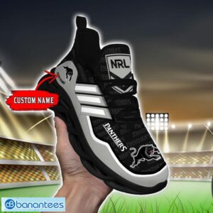 Custom Name For Fans NRL Penrith Panthers Personalized Max Soul Shoes Running Sneakers Product Photo 5