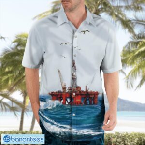 Scotland Offshore Drilling Rig Aloha Hawaiian Shirt Product Photo 4