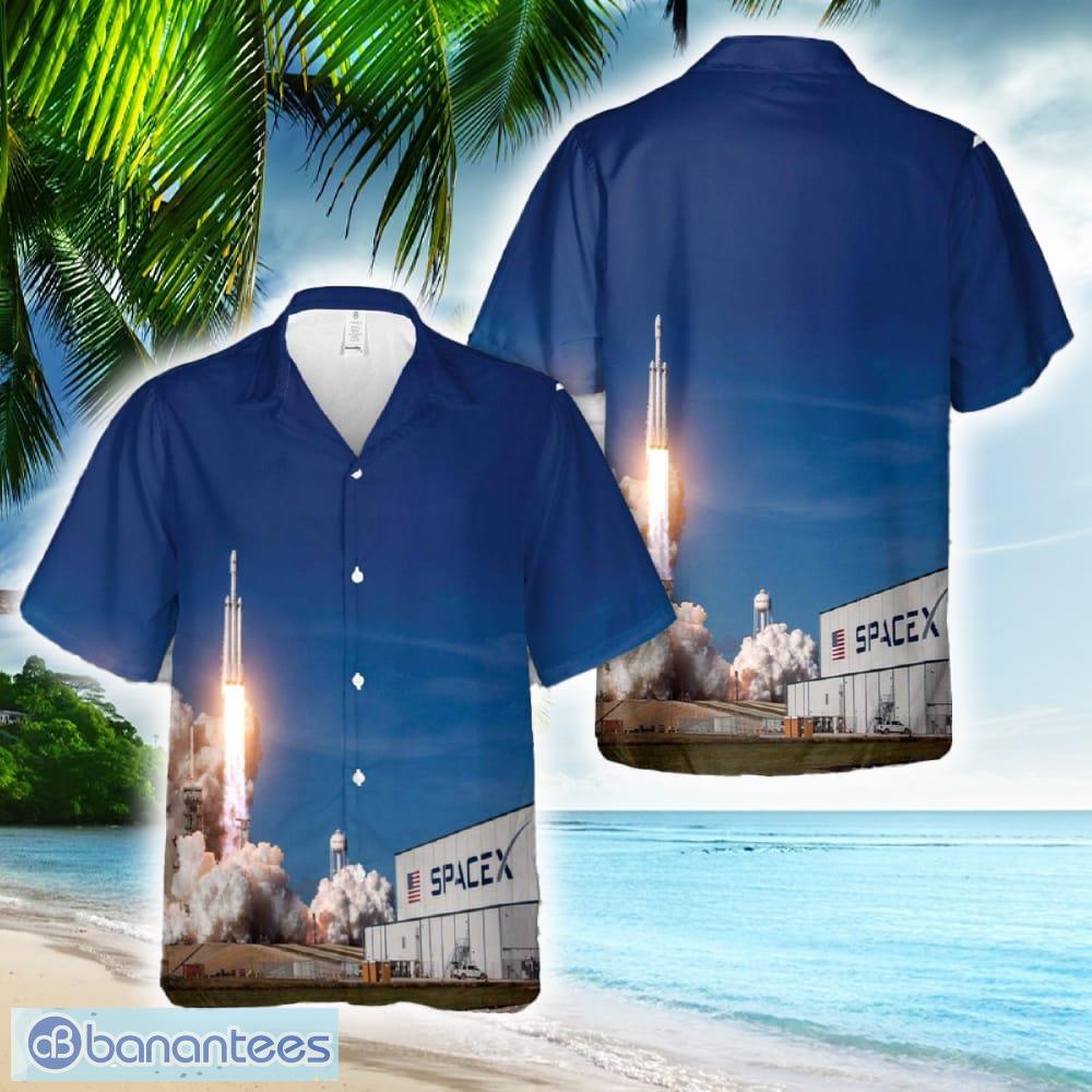 falcon heavy demo mission hawaiian shirt image Falcon Heavy Demo Mission Hawaiian Shirt - Falcon Heavy Demo Mission Hawaiian Shirt
