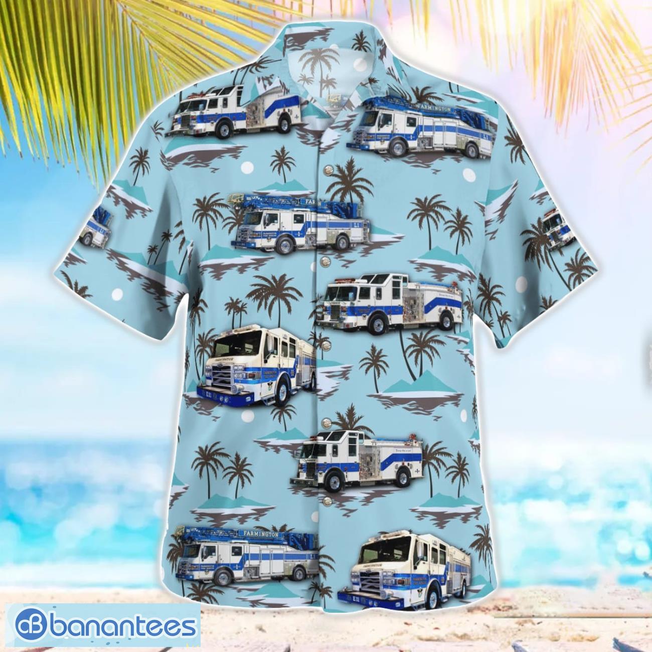 Farmington Fire Department Beach Hawaiian Shirt Gift For Summer Holiday Farmington Fire Department Beach Hawaiian Shirt Gift For Summer Holiday Product Photo 4