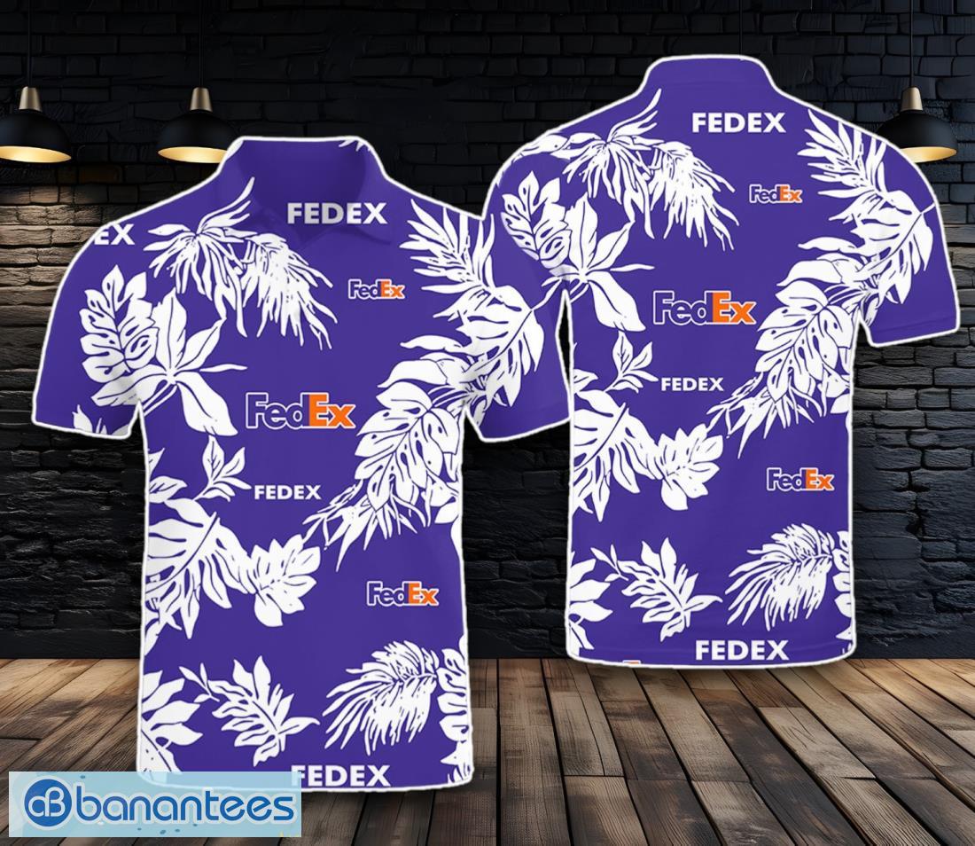 fedex 3d polo shirt leaves pattern for men women image Fedex 3D Polo Shirt Leaves Pattern For Men Women Product Photo 1