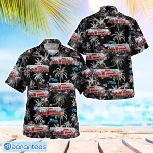 Red, White & Blue Fire Protection District 3D Summer Aloha Hawaiian Shirt Product Photo 1