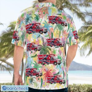 Muncie, Indiana, Delaware County EMS Aloha Hawaiian Shirt Product Photo 2