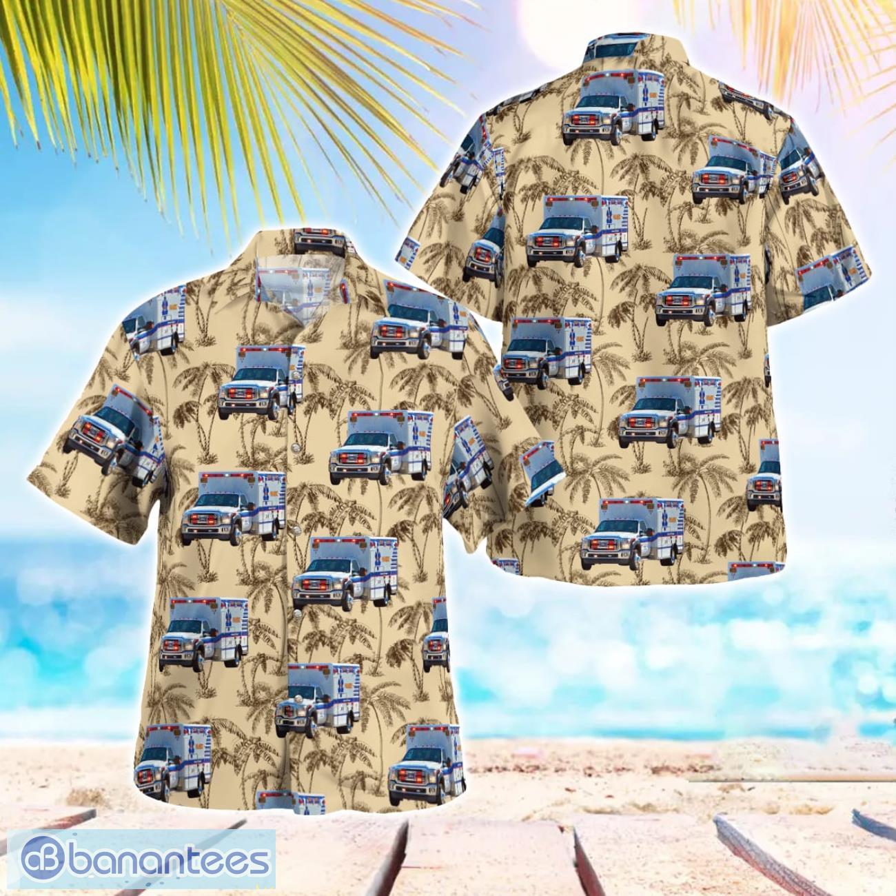 florida collier county ems hawaiian shirt men women beach shirt image Florida, Collier County EMS Hawaiian Shirt Men Women Beach Shirt Product Photo 1