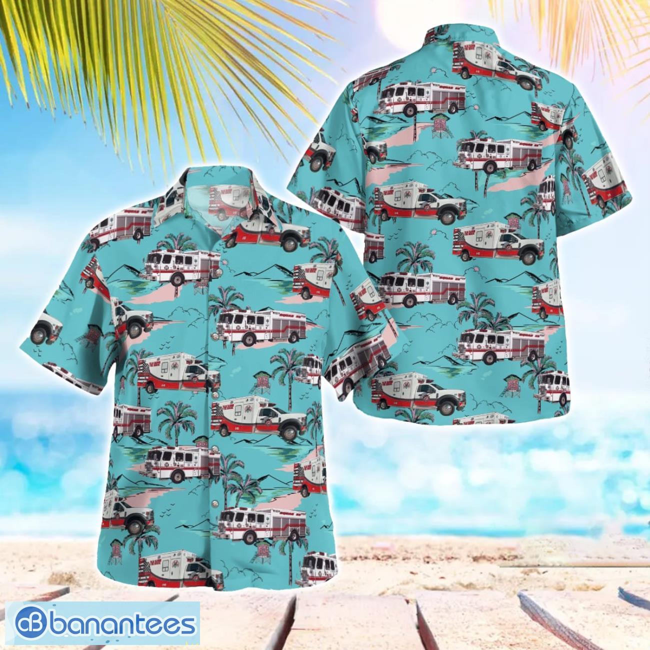 florida palm harbor fire rescue hawaiian shirt men women beach shirt image Florida, Palm Harbor Fire Rescue Hawaiian Shirt Men Women Beach Shirt Product Photo 1