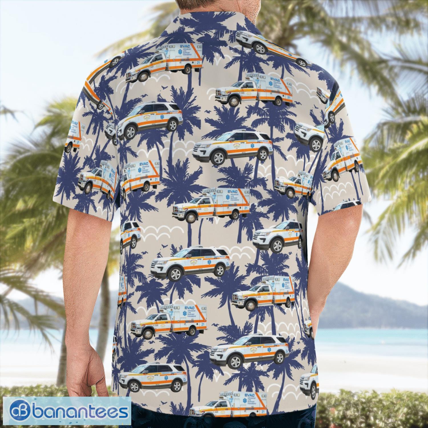 florida volusia county ems 3d hawaiian shirt gift for summer 1 image Florida, Volusia County EMS 3D Hawaiian Shirt Gift For Summer Product Photo 2