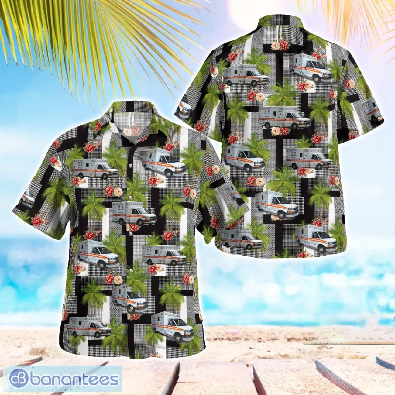 forsyth county emergency services beach hawaiian shirt gift for summer holiday image Forsyth County Emergency Services Beach Hawaiian Shirt Gift For Summer Holiday Product Photo 1