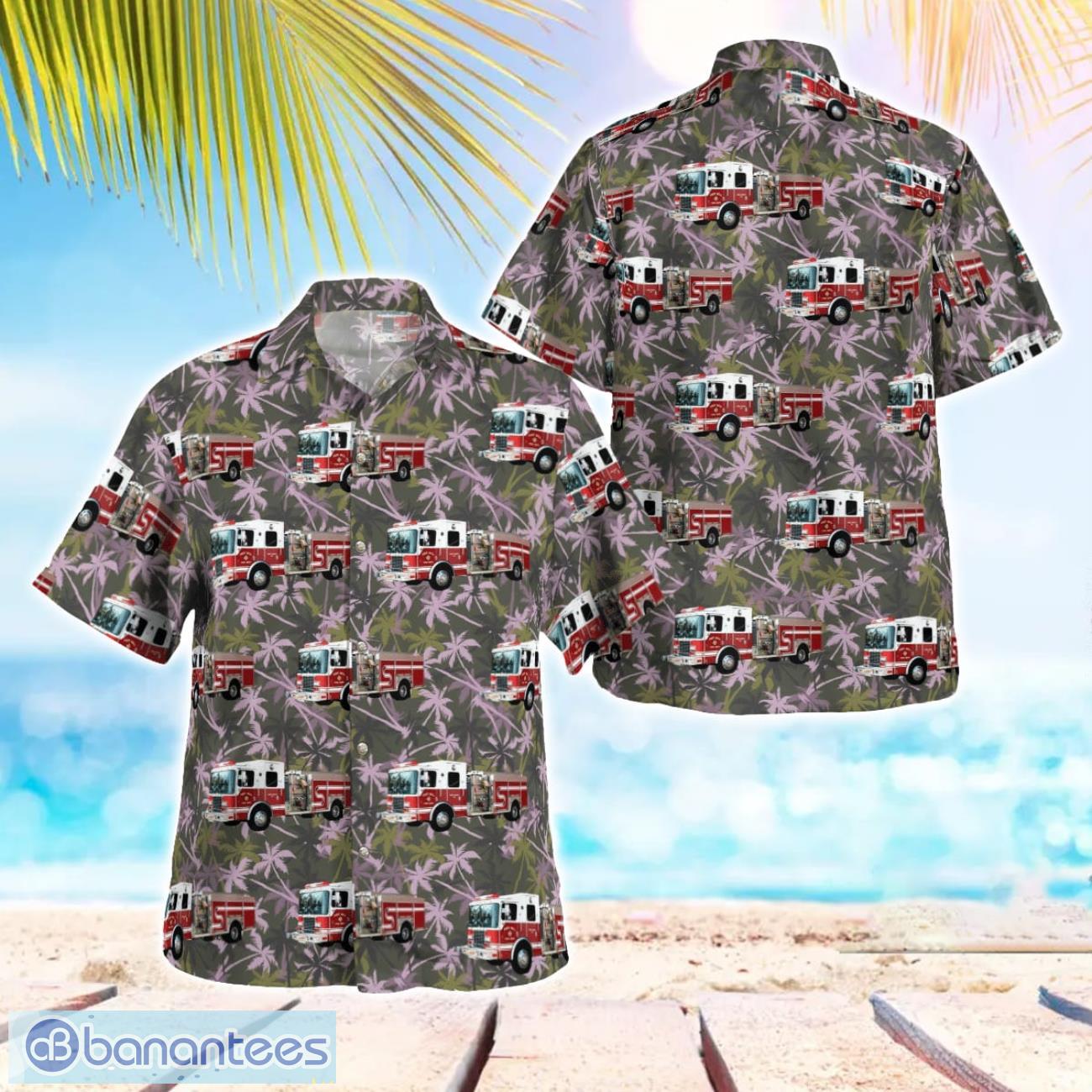 fort mill fire department south carolina hawaiian shirt gift for summer vacation image Fort Mill Fire Department, South Carolina Hawaiian Shirt Gift For Summer Vacation Product Photo 1