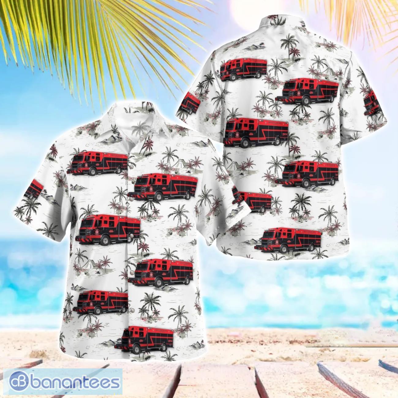 frontenac fire department beach hawaiian shirt gift for summer holiday image Frontenac Fire Department Beach Hawaiian Shirt Gift For Summer Holiday Product Photo 1