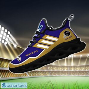 Custom Name NFL Baltimore Ravens Sneakers Sport Team Max Soul Shoes For Men Women Product Photo 2