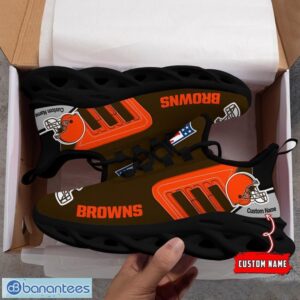 Custom Name NFL Cleveland Browns Max Soul Shoes Personalized Running Sneakers Product Photo 1