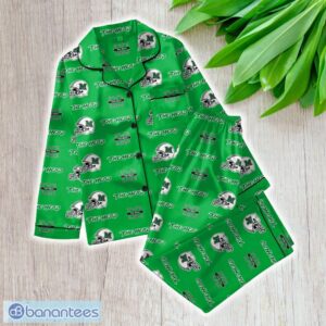 Ncaa Marshall Thundering Herd Satin Long Sleeve Pajamas Set Family For Men Women Gift Christmas - ZNCAA Marshall Thundering Herd_Women Satin Long Sleeve Pajamas Set_1