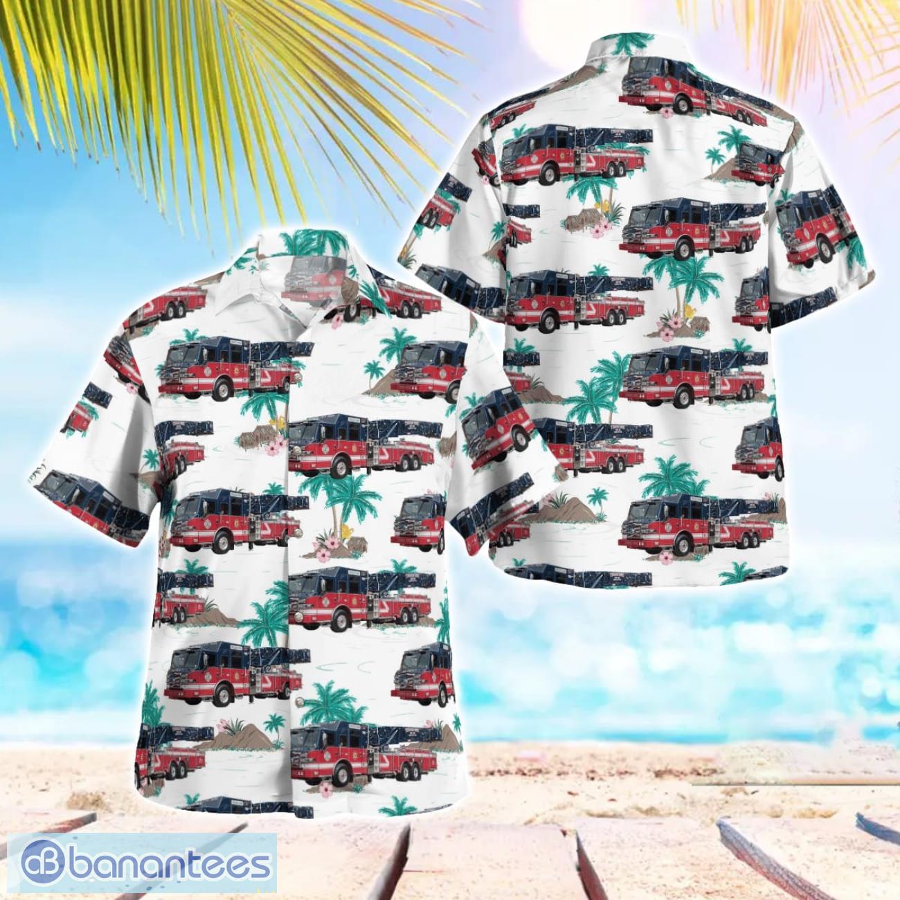 garden city park fire department new york hawaiian shirt beach summer shirt image Garden City Park Fire Department, New York Hawaiian Shirt Beach Summer Shirt Product Photo 1