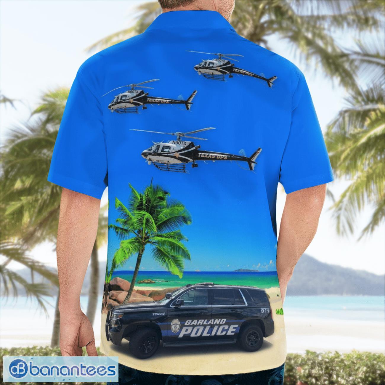 Garland Police Department Beach Hawaiian Shirt Gift For Summer Holiday Garland Police Department Beach Hawaiian Shirt Gift For Summer Holiday Product Photo 2