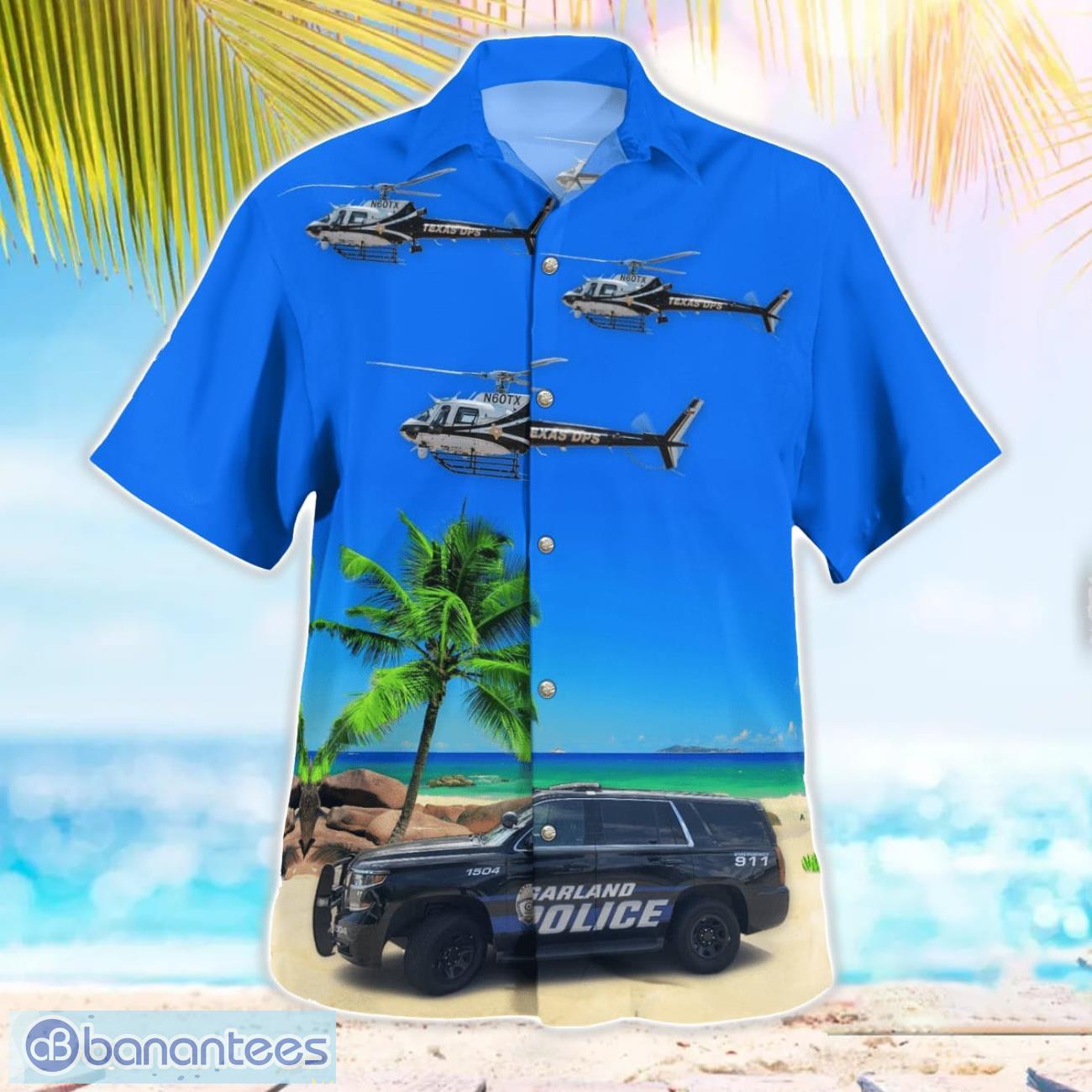 garland police department beach hawaiian shirt gift for summer holiday 2 image Garland Police Department Beach Hawaiian Shirt Gift For Summer Holiday Product Photo 3