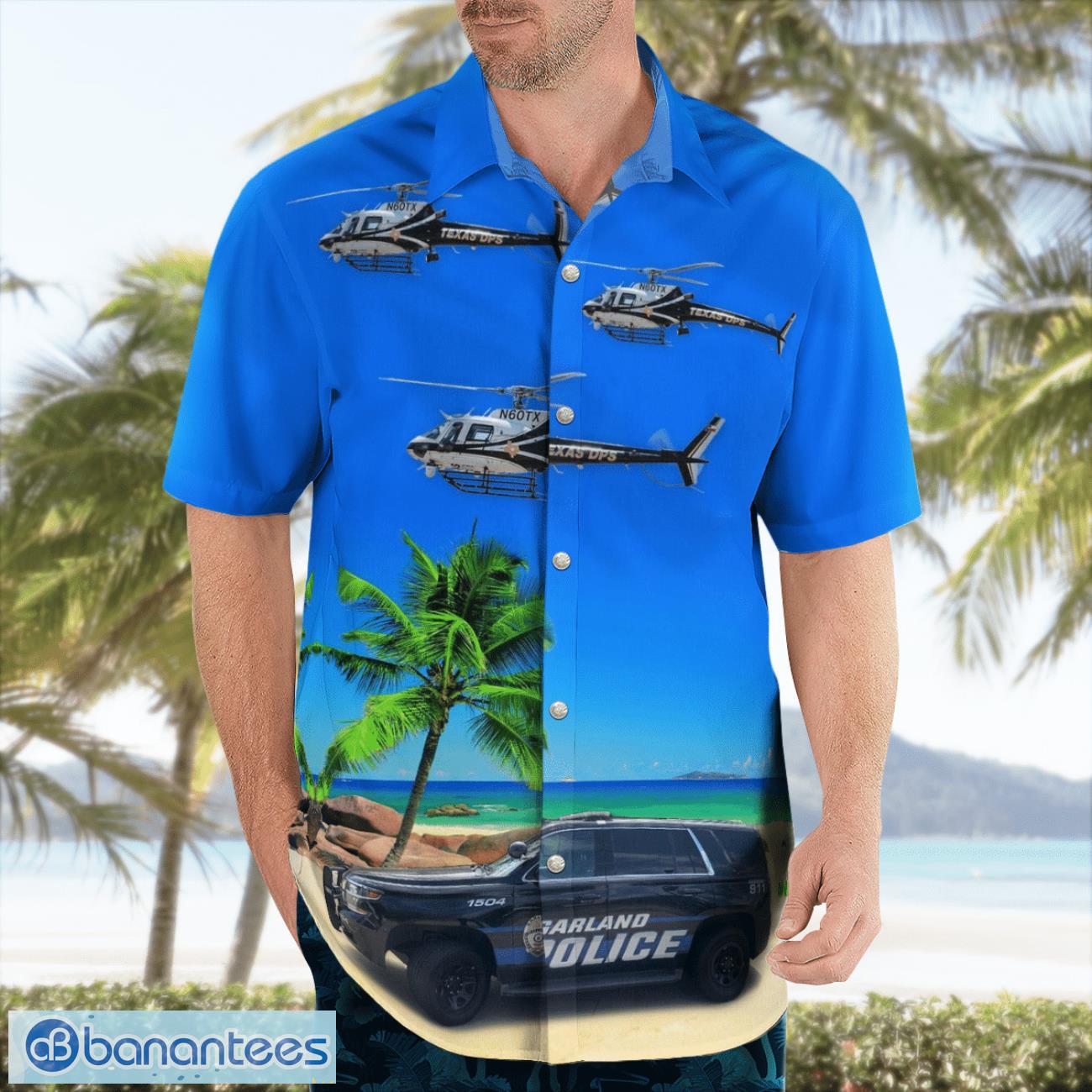 Garland Police Department Beach Hawaiian Shirt Gift For Summer Holiday Garland Police Department Beach Hawaiian Shirt Gift For Summer Holiday Product Photo 4