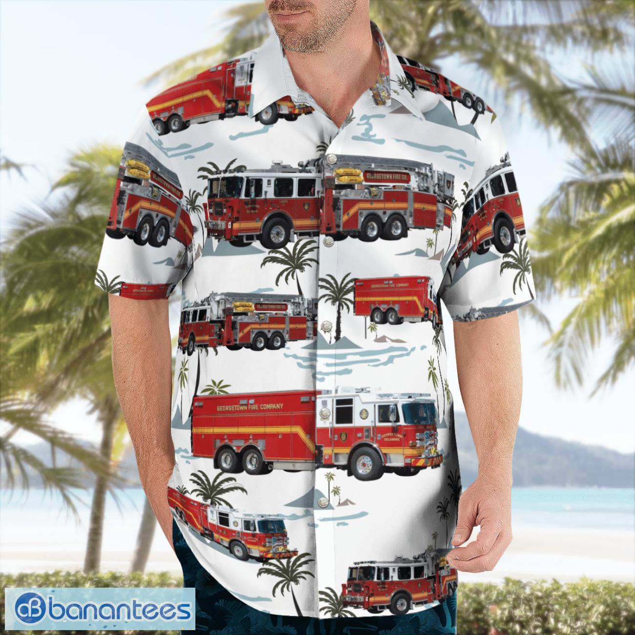 georgetown fire company hawaiian shirt beach summer shirt 1 image Georgetown Fire Company Hawaiian Shirt Beach Summer Shirt Product Photo 2
