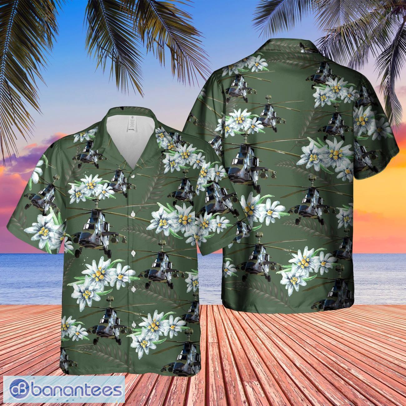 german armed forces bundeswehr kampfhubschrauber tiger hawaiian shirt gift for summer vacation image German Armed Forces Bundeswehr Kampfhubschrauber Tiger Hawaiian Shirt Gift For Summer Vacation Product Photo 1