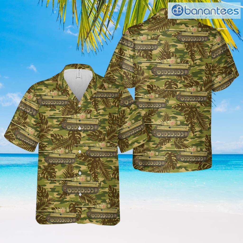 german army bundeswehr tiger i pzkpfwvi ausfe sdkfz181 early 1943 north african front tunisia hawaiian shirt image German Army Bundeswehr Tiger I Pz.Kpfw.Vi Ausf.E Sd.Kfz.181 Early 1943 North African Front Tunisia Hawaiian Shirt Product Photo 1