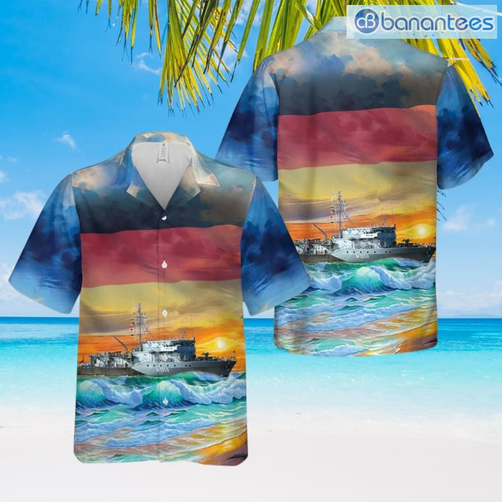 german navy 332 frankenthal class mine hunter fgs weilheim m1059 hawaiian shirt image German Navy 332 Frankenthal Class Mine Hunter Fgs Weilheim (M1059) Hawaiian Shirt Product Photo 1