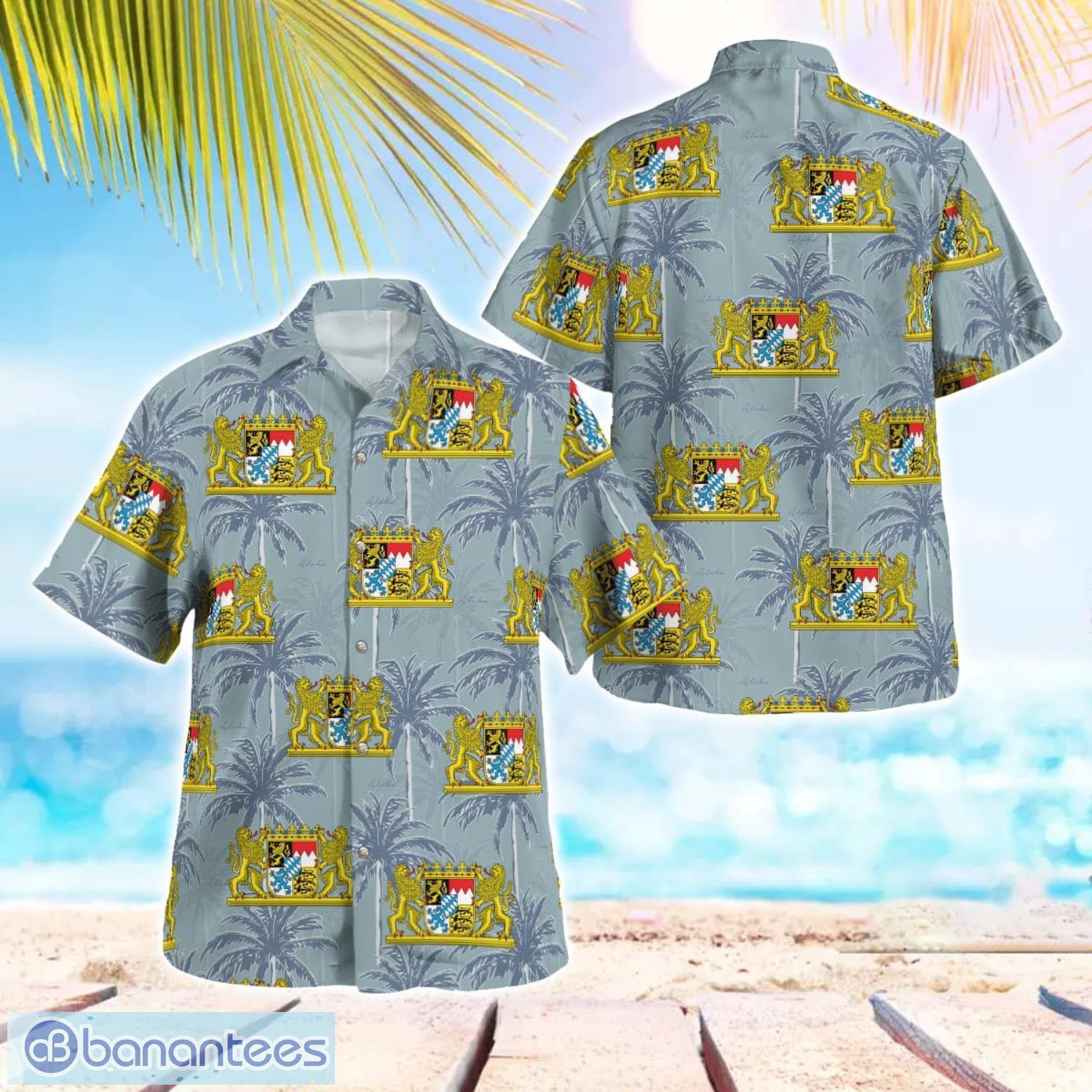 germany bavaria 3d hawaiian shirt gift for summer image Germany, Bavaria 3D Hawaiian Shirt Gift For Summer Product Photo 1