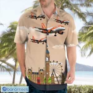 United Kingdom Airlines, EasyJet Airbus A319-100 Hawaiian Shirt Beach Shirt Summer Holiday Gift Product Photo 3