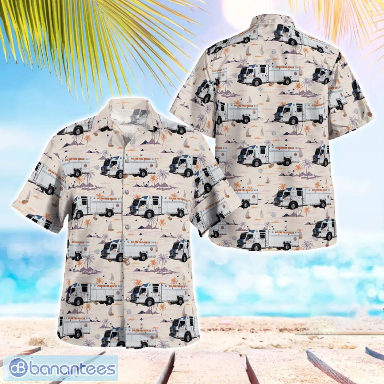 golden fire department colorado hawaiian shirt gift for summer vacation image Golden Fire Department, Colorado Hawaiian Shirt Gift For Summer Vacation Product Photo 1