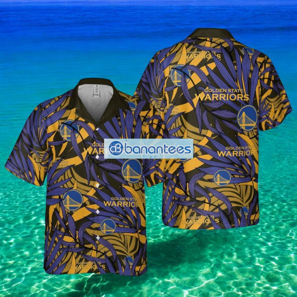 golden state warriors national basketball association aloha tropical hawaiian shirt image Golden State Warriors National Basketball Association Aloha Tropical Hawaiian Shirt Product Photo 1