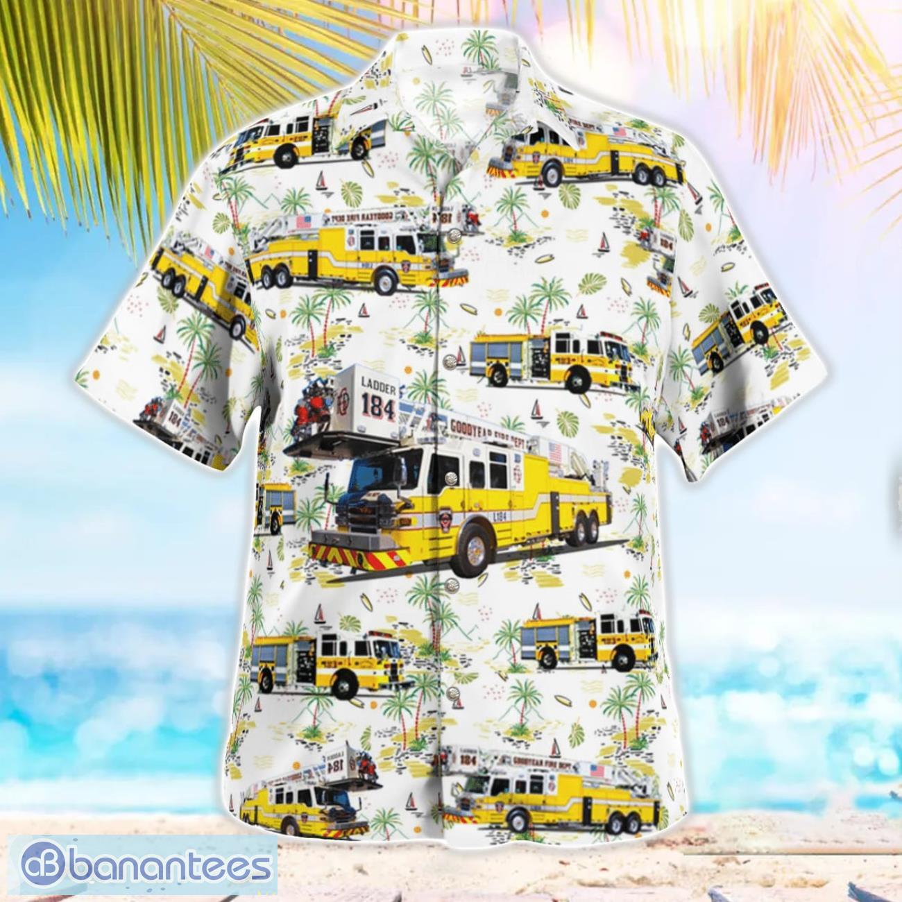 goodyear fire department hawaiian shirt beach summer gift 2 image Goodyear Fire Department Hawaiian Shirt Beach Summer Gift Product Photo 3