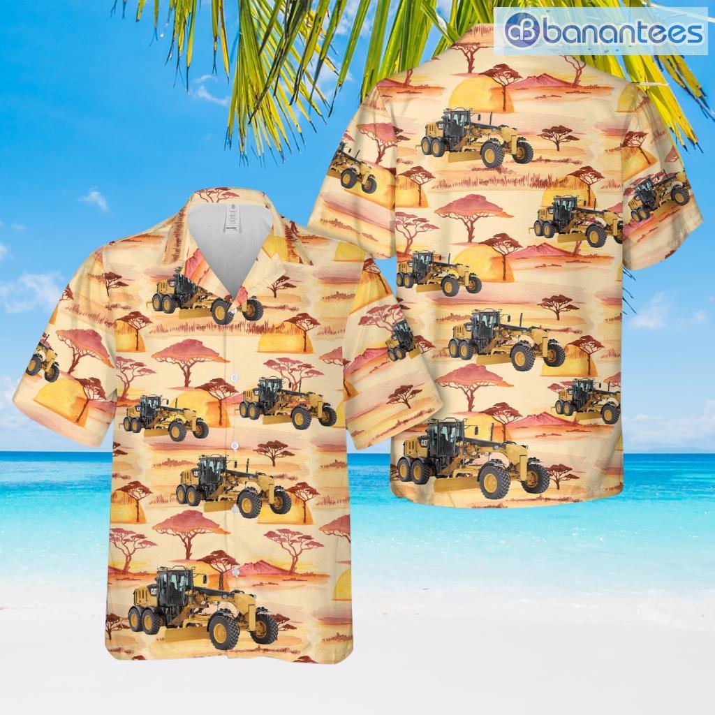 grader heavy equipment hawaiian shirt summer fashion image Grader Heavy Equipment Hawaiian Shirt Summer Fashion Product Photo 1