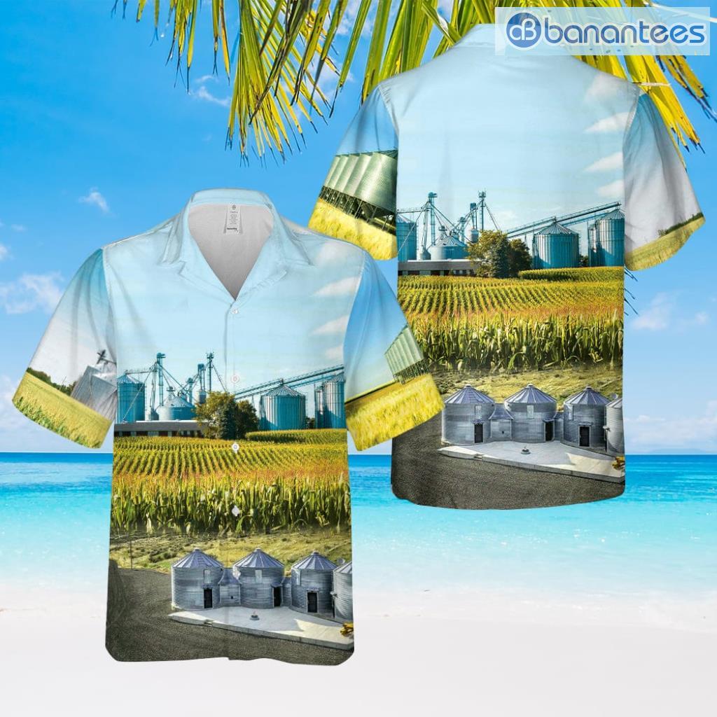 grain bin hawaiian shirt summer fashion image Grain Bin Hawaiian Shirt Summer Fashion Product Photo 1