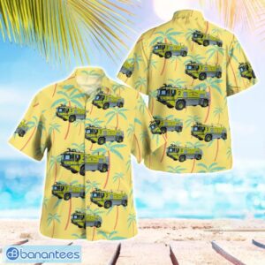 New Orleans, Louisiana, Lakefront Airport Fire Department Aloha Hawaiian Shirt Product Photo 1