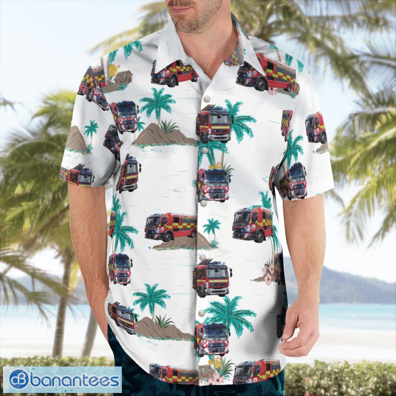 Greater Manchester Fire and Rescue Service Hawaiian Shirt Beach Summer Shirt Greater Manchester Fire and Rescue Service Hawaiian Shirt Beach Summer Shirt Product Photo 3