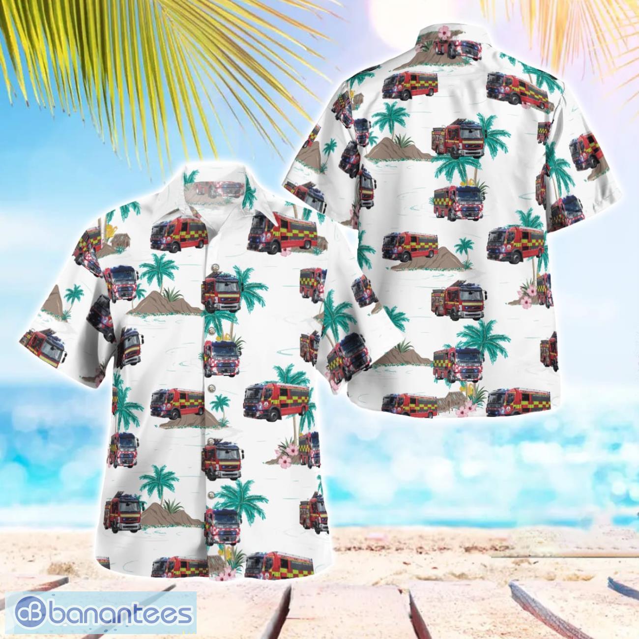 greater manchester fire and rescue service hawaiian shirt beach summer shirt image Greater Manchester Fire and Rescue Service Hawaiian Shirt Beach Summer Shirt Product Photo 1