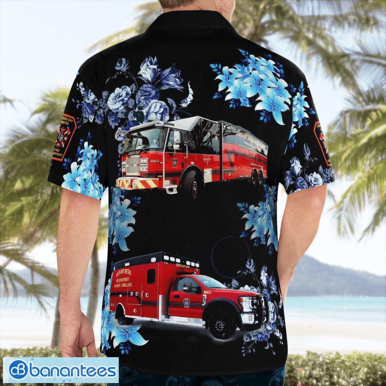 Green Bay Metro Fire Department Beach Hawaiian Shirt Gift For Summer Holiday Green Bay Metro Fire Department Beach Hawaiian Shirt Gift For Summer Holiday Product Photo 4