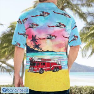 San Diego Fire-Rescue Department SDFD, California Hawaiian Shirt Button Summer Shirt Product Photo 4