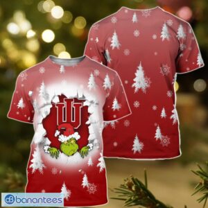 Indiana Hoosiers Grinch 3D T-Shirt Hoodie Sweatshirt Gift For Christmas Product Photo 2