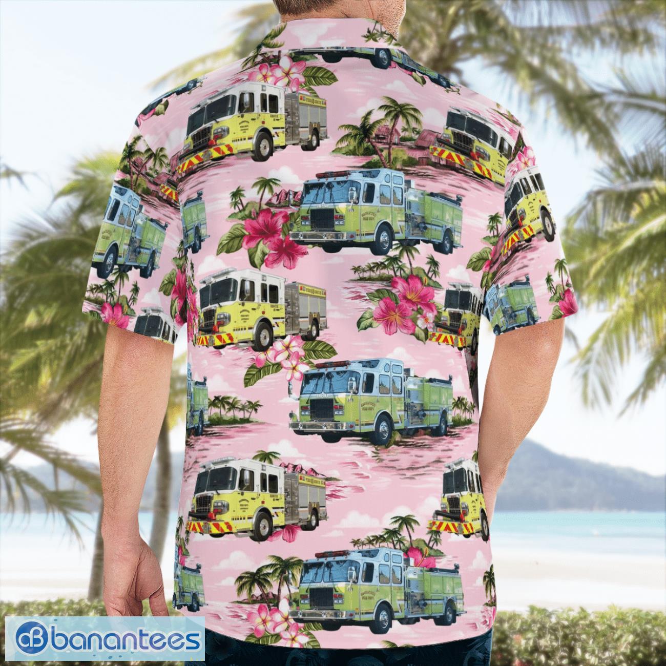 hagerstown indiana fire department hawaiian shirt beach summer shirt image Hagerstown Indiana Fire Department Hawaiian Shirt Beach Summer Shirt Product Photo 1