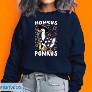 Halloween Witch Goose Sweatshirt, Honkus Ponkus Shirt, Halloween Shirt, Product Photo 3