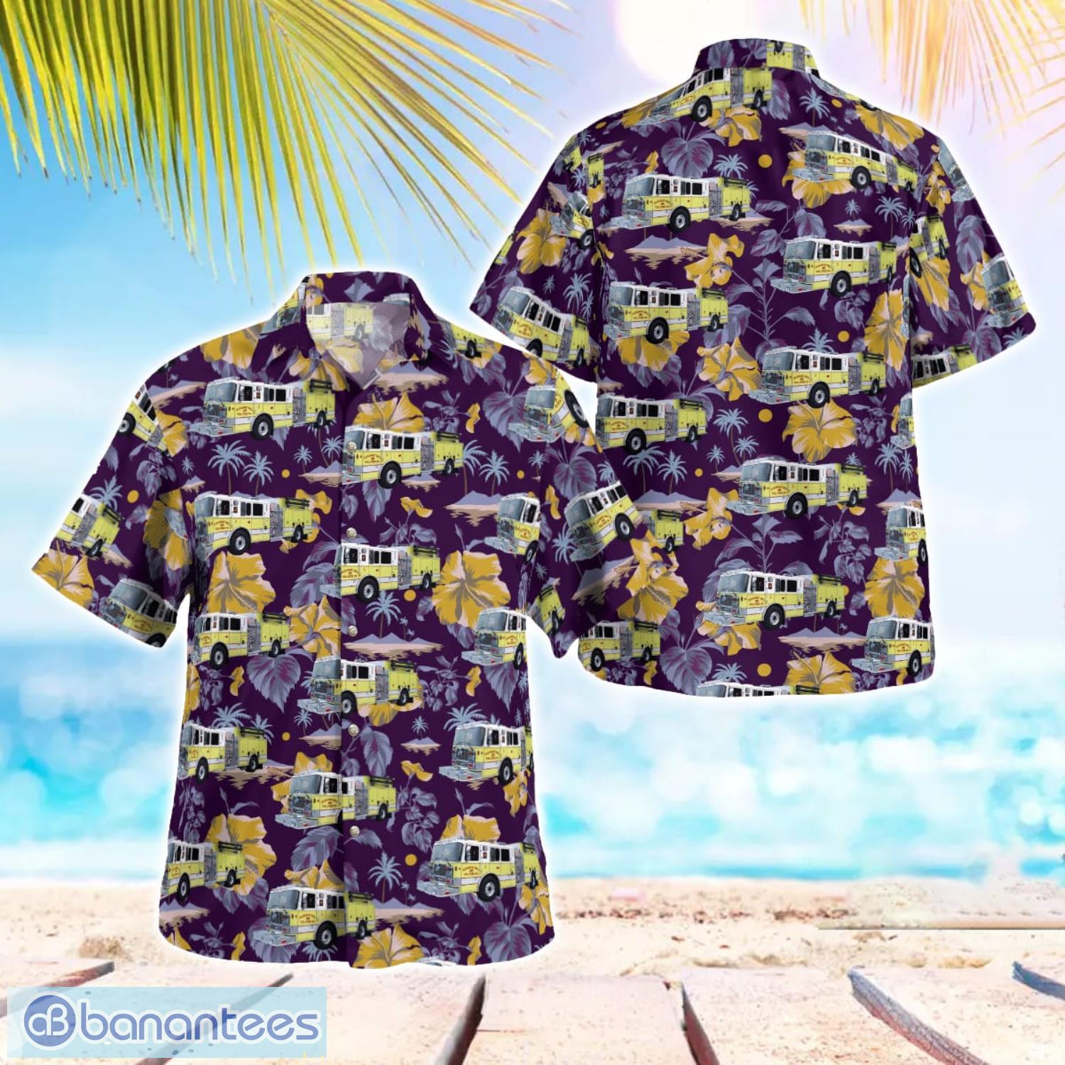 hanover pennsylvania pleasant hill vol fire co summer hawaiian shirt for men women image Hanover, Pennsylvania, Pleasant Hill Vol. Fire Co Summer Hawaiian Shirt For Men Women Product Photo 1