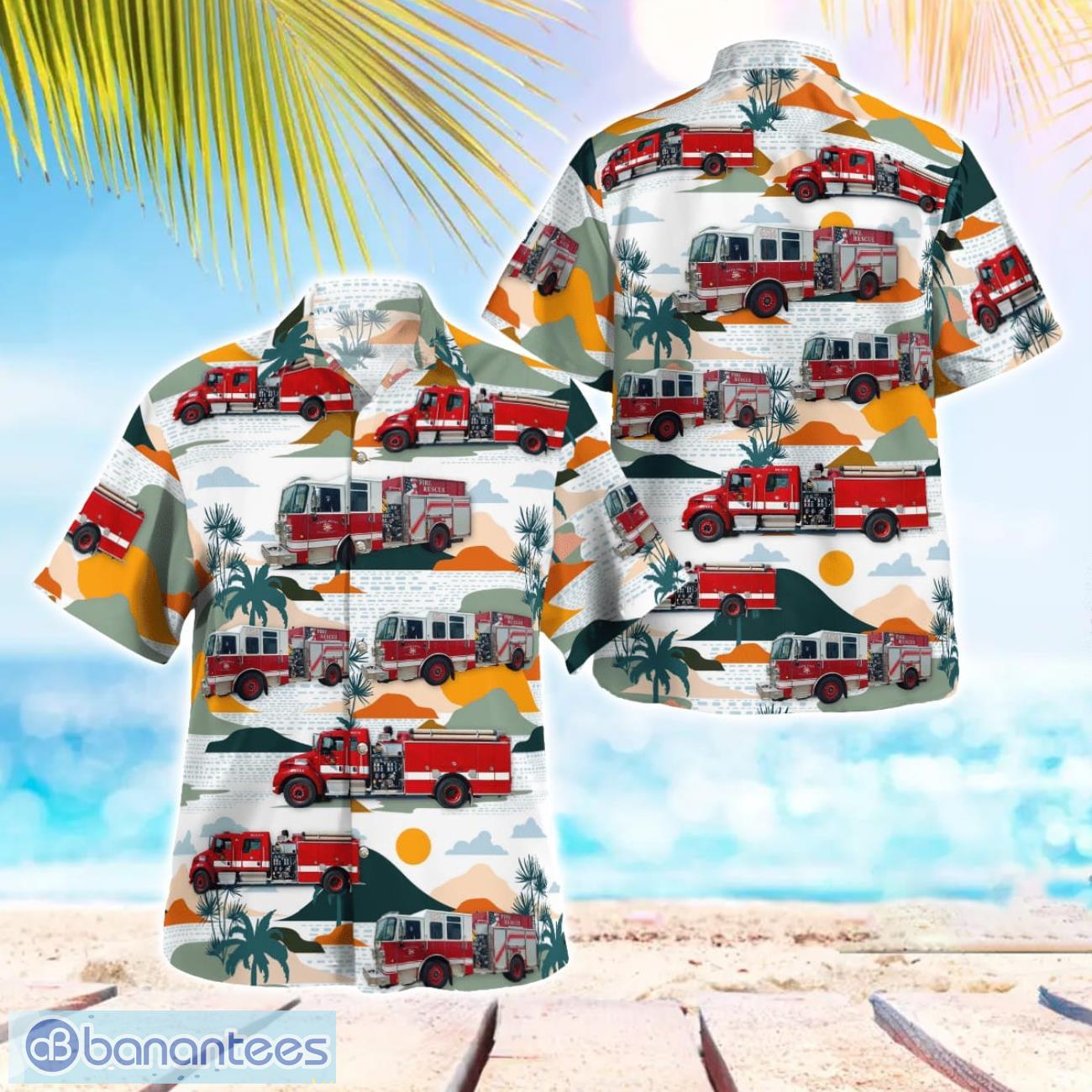 hawk point fire protection dist missouri beach hawaiian shirt gift for summer holiday image Hawk Point Fire Protection Dist., Missouri Beach Hawaiian Shirt Gift For Summer Holiday Product Photo 1
