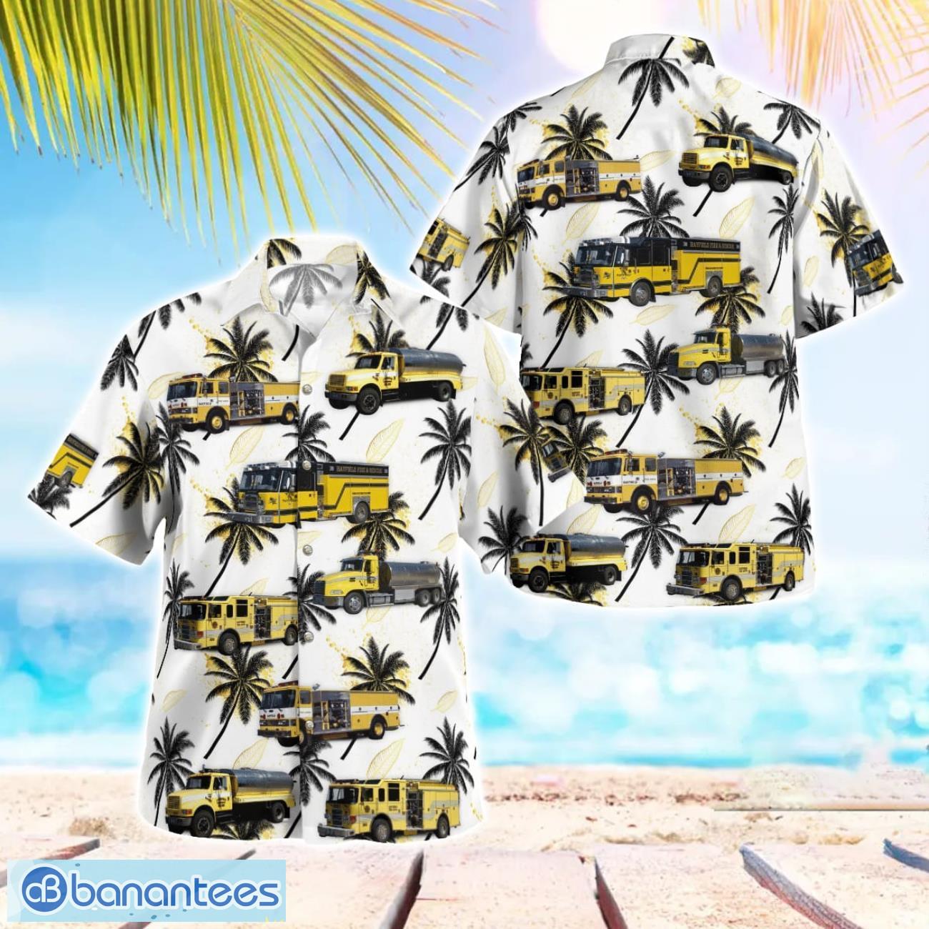 hayfield fire department beach hawaiian shirt gift for summer holiday image Hayfield Fire Department Beach Hawaiian Shirt Gift For Summer Holiday Product Photo 1