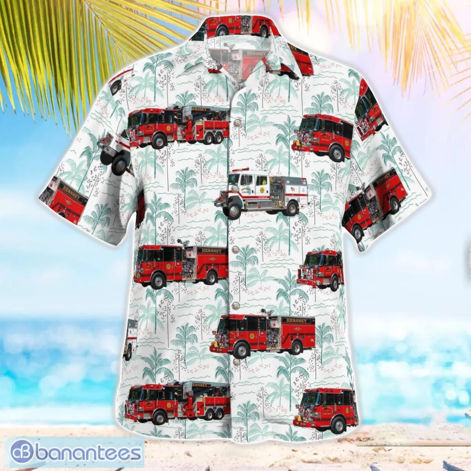 hershey pennsylvania hershey volunteer fire department 3d hawaiian shirt gift for summer 1 image Hershey, Pennsylvania, Hershey Volunteer Fire Department 3D Hawaiian Shirt Gift For Summer Product Photo 2