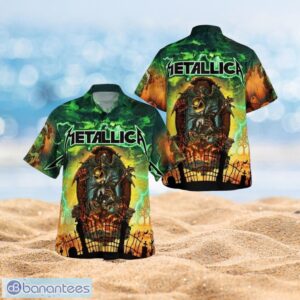 Metallica Jack Skellington Metallica Tour Halloween Gifts Full Over Print Hawaiian Shirt Product Photo 1