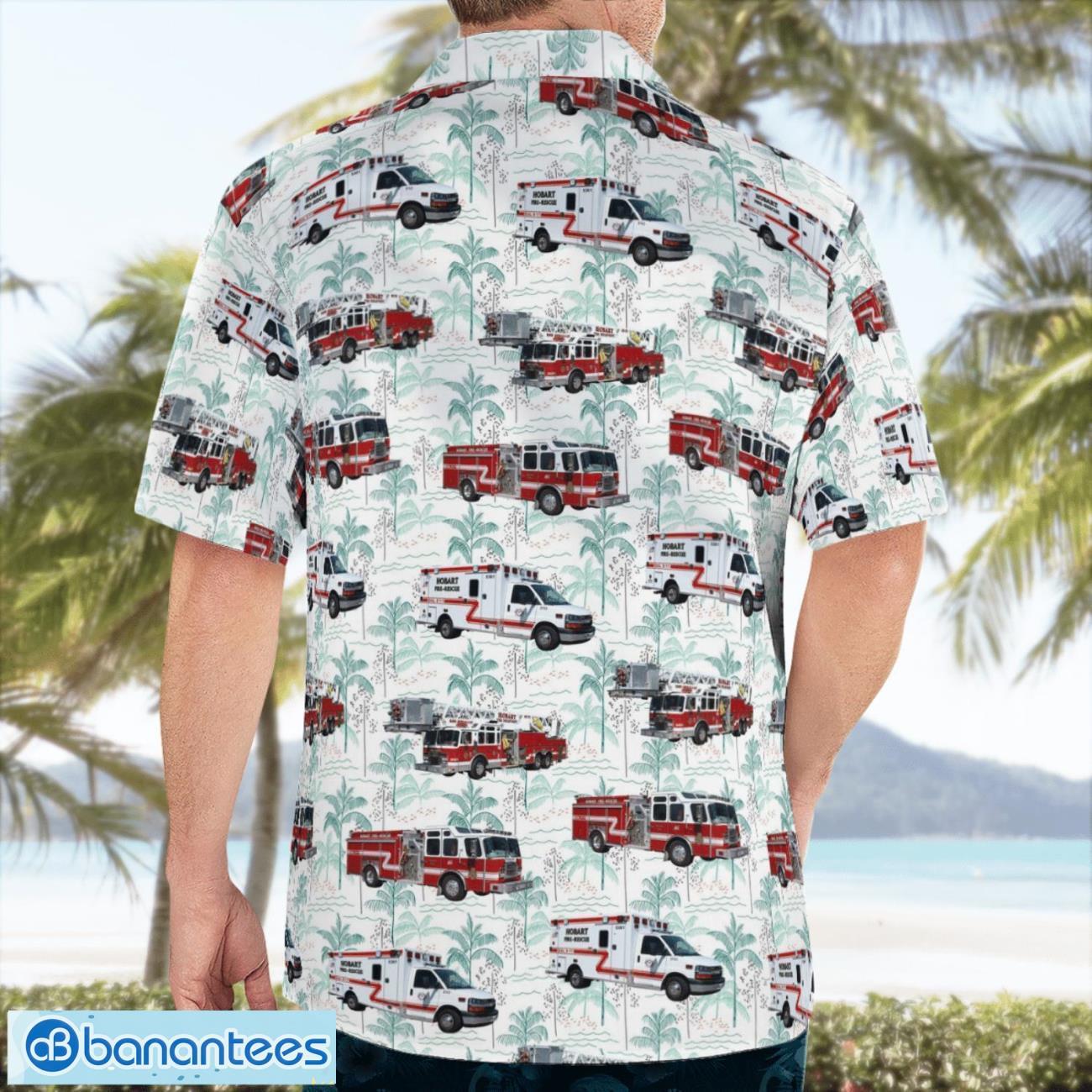 hobart lake county indiana hobart fire department summer hawaiian shirt for men women 1 image Hobart, Lake County, Indiana, Hobart Fire Department Summer Hawaiian Shirt For Men Women Product Photo 2