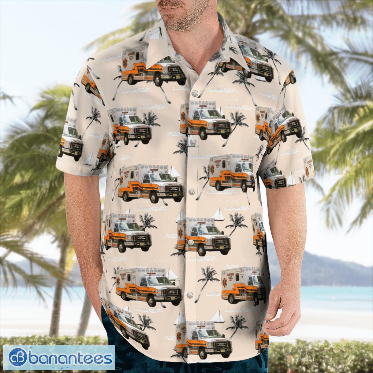 hoboken volunteer ambulance corps hoboken nj hawaiian shirt gift for summer vacation 2 image Hoboken Volunteer Ambulance Corps, Hoboken, NJ Hawaiian Shirt Gift For Summer Vacation Product Photo 3