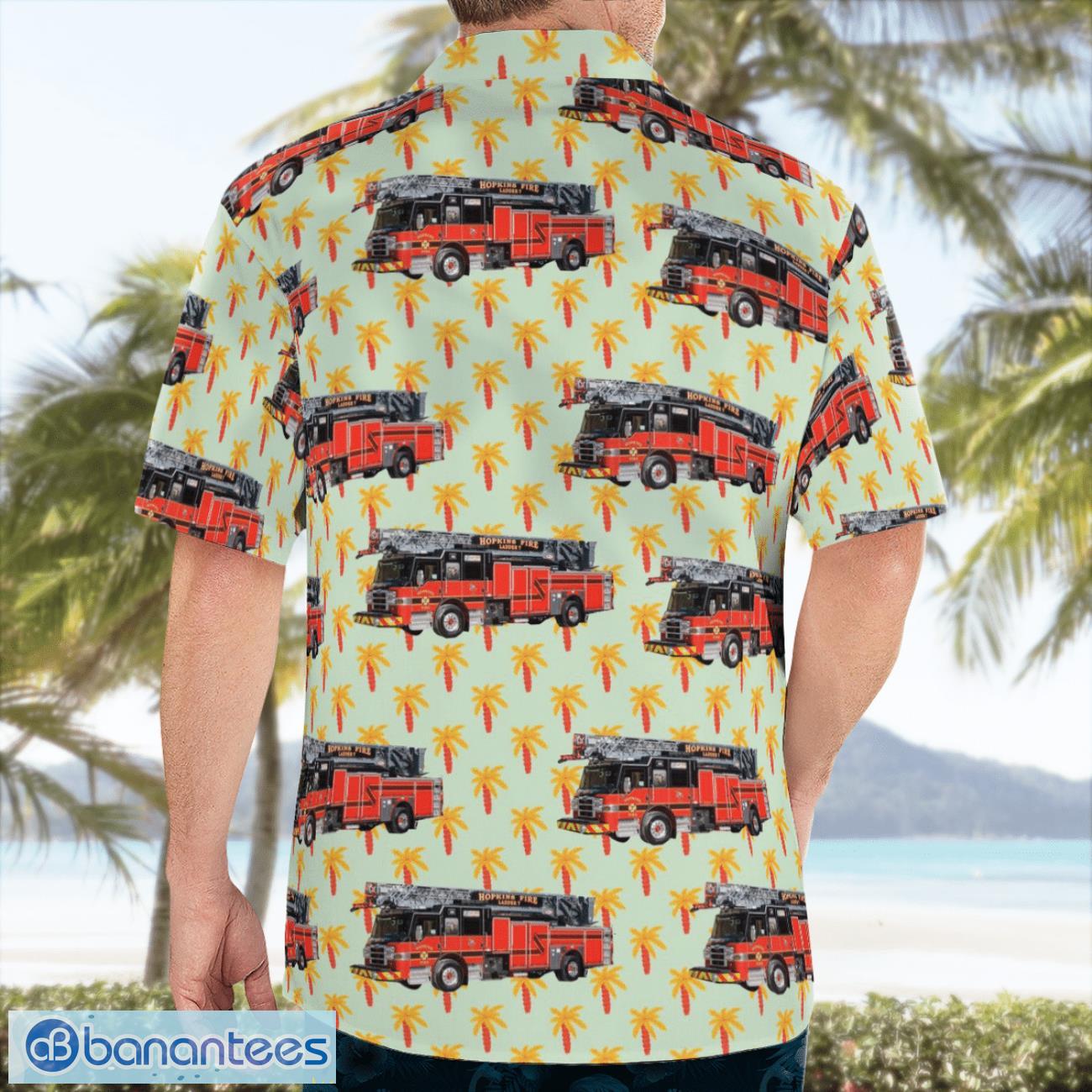Hopkins Fire Department, Minnesota Hawaiian Shirt Gift For Summer Vacation Hopkins Fire Department, Minnesota Hawaiian Shirt Gift For Summer Vacation Product Photo 4